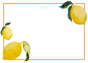 Lemon Citrus "To Note" Notepad